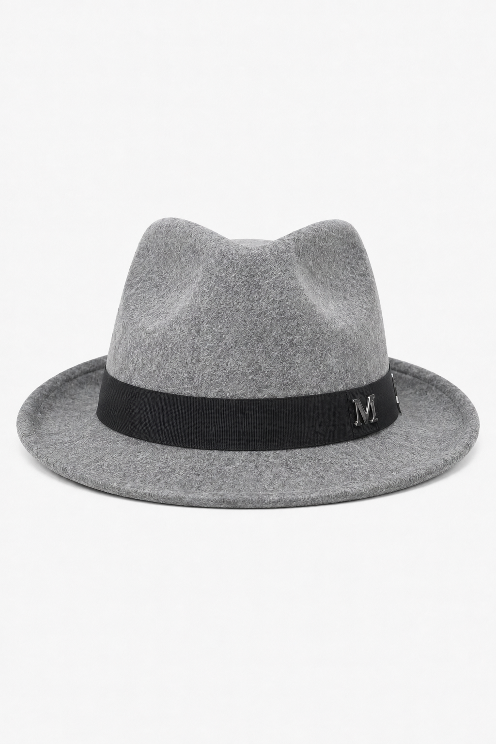 Grauer Fedora-Hut mit Hutband