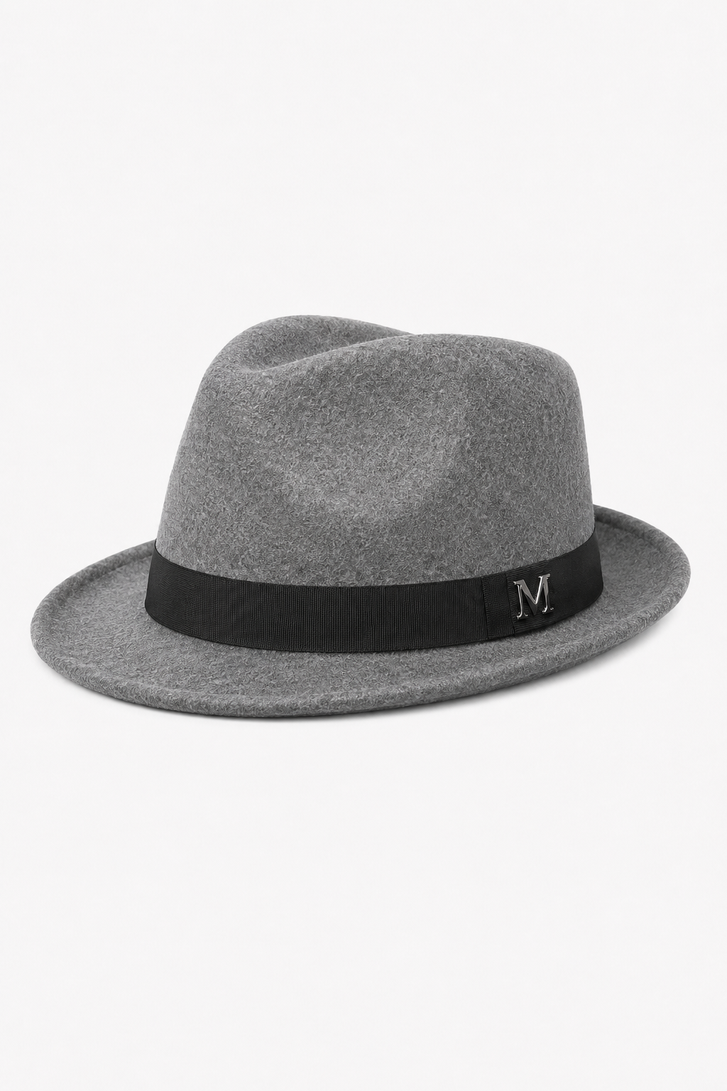 Grauer Fedora-Hut mit Hutband
