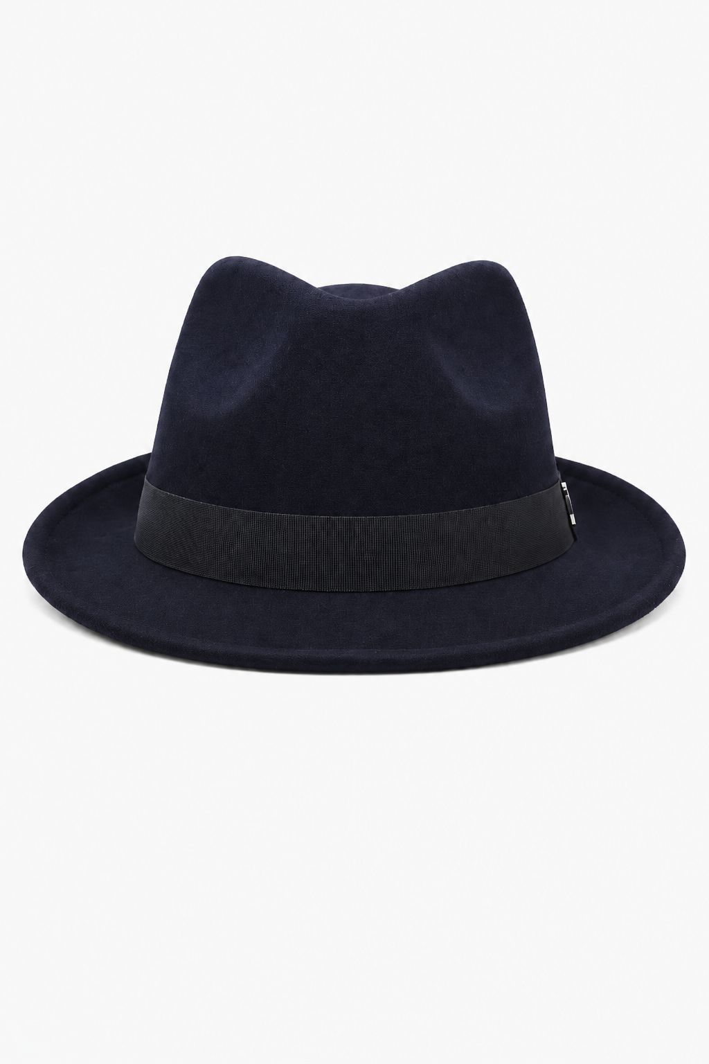 Marineblauer Fedora-Hut mit Hutband