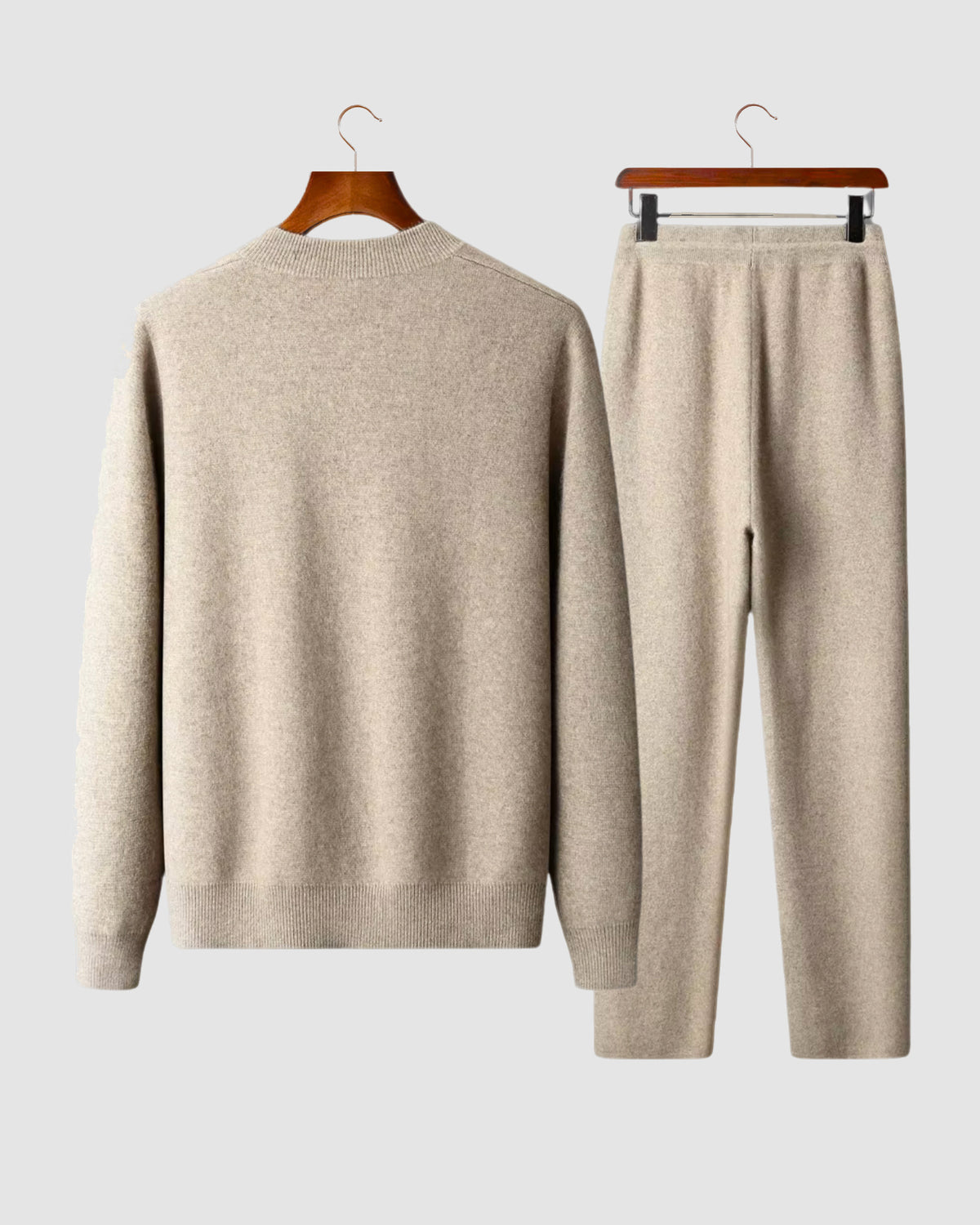 Herren Strick-Set mit Reißverschlussweste und Rundhals, Bild 3