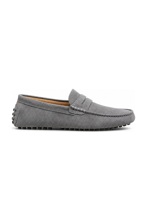 Herren Driver Mokassins Grau – Penny-Design