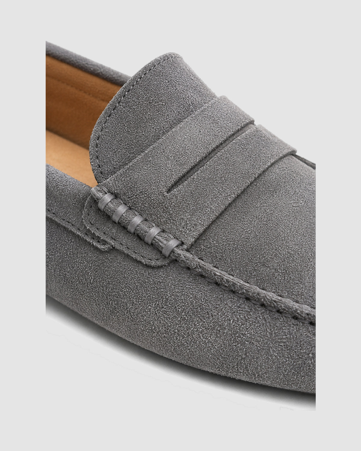 Herren Mokassins aus Veloursleder im Driving-Stil – Grau, Bild 5