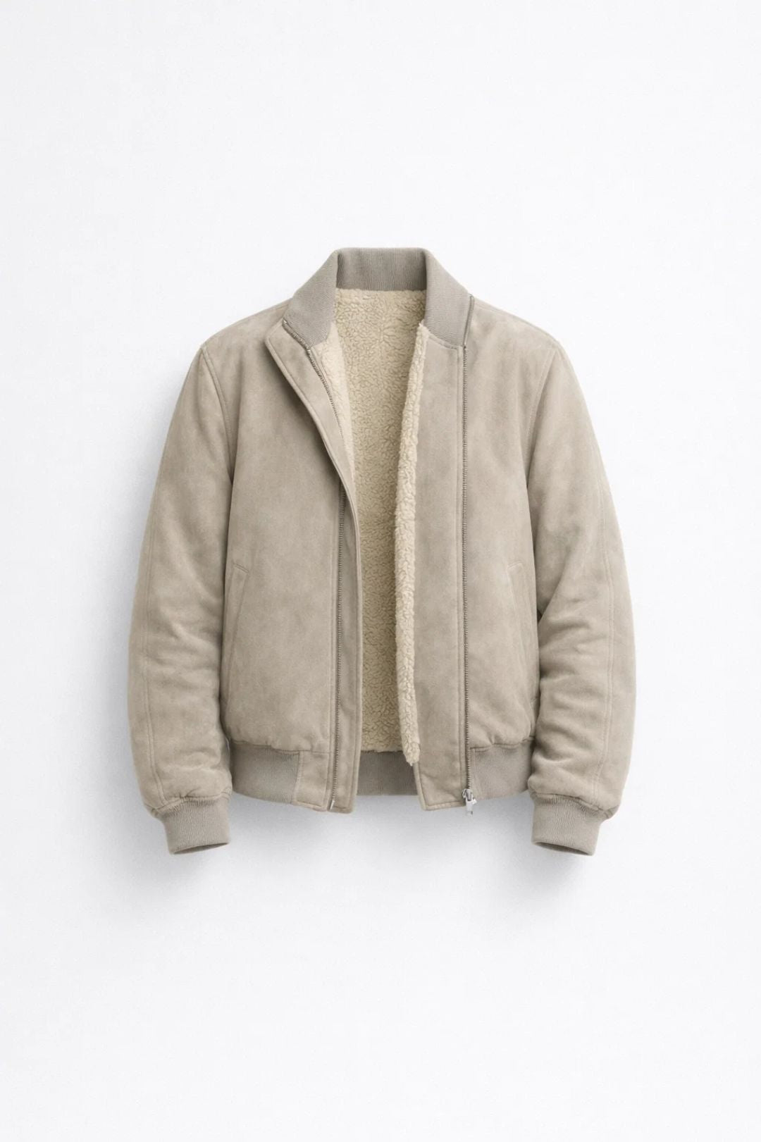 Herren Reissverschlussjacke - Robuster Hueftlanger Wintermantel