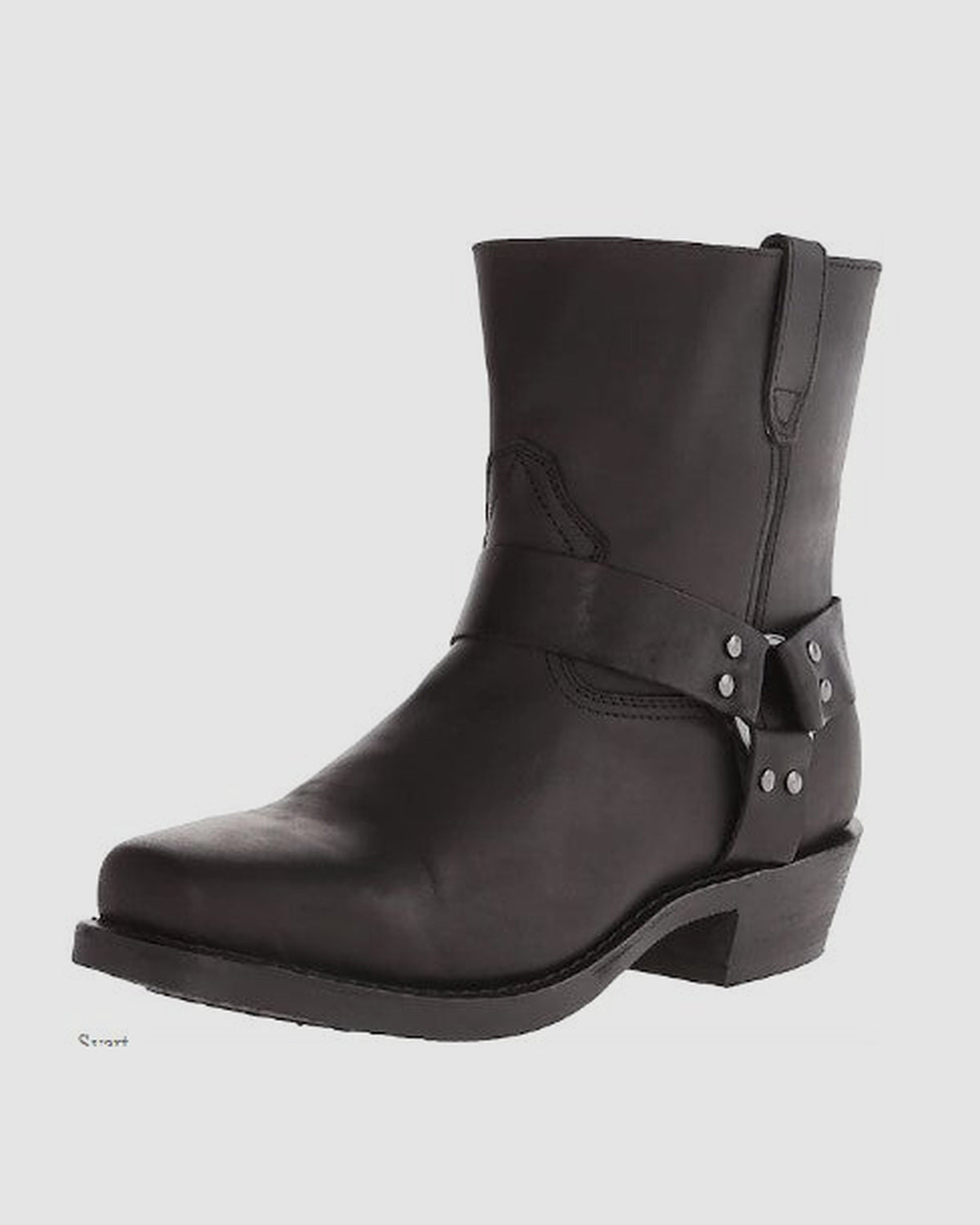 Herren Westernstiefel aus Kunstleder, klassisch in Schwarz