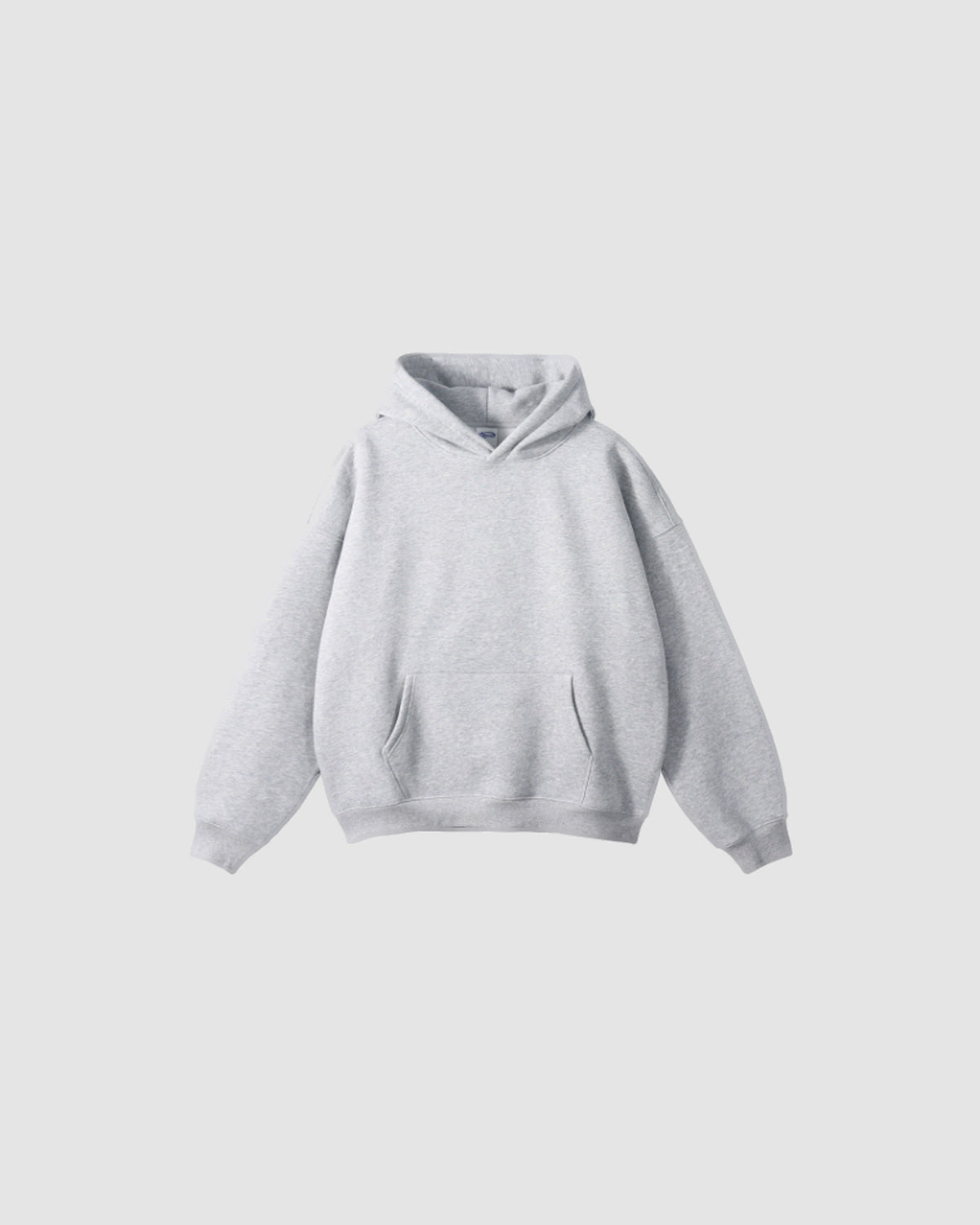 Herren Hoodie im Relaxed Fit, weich in Hellgrau