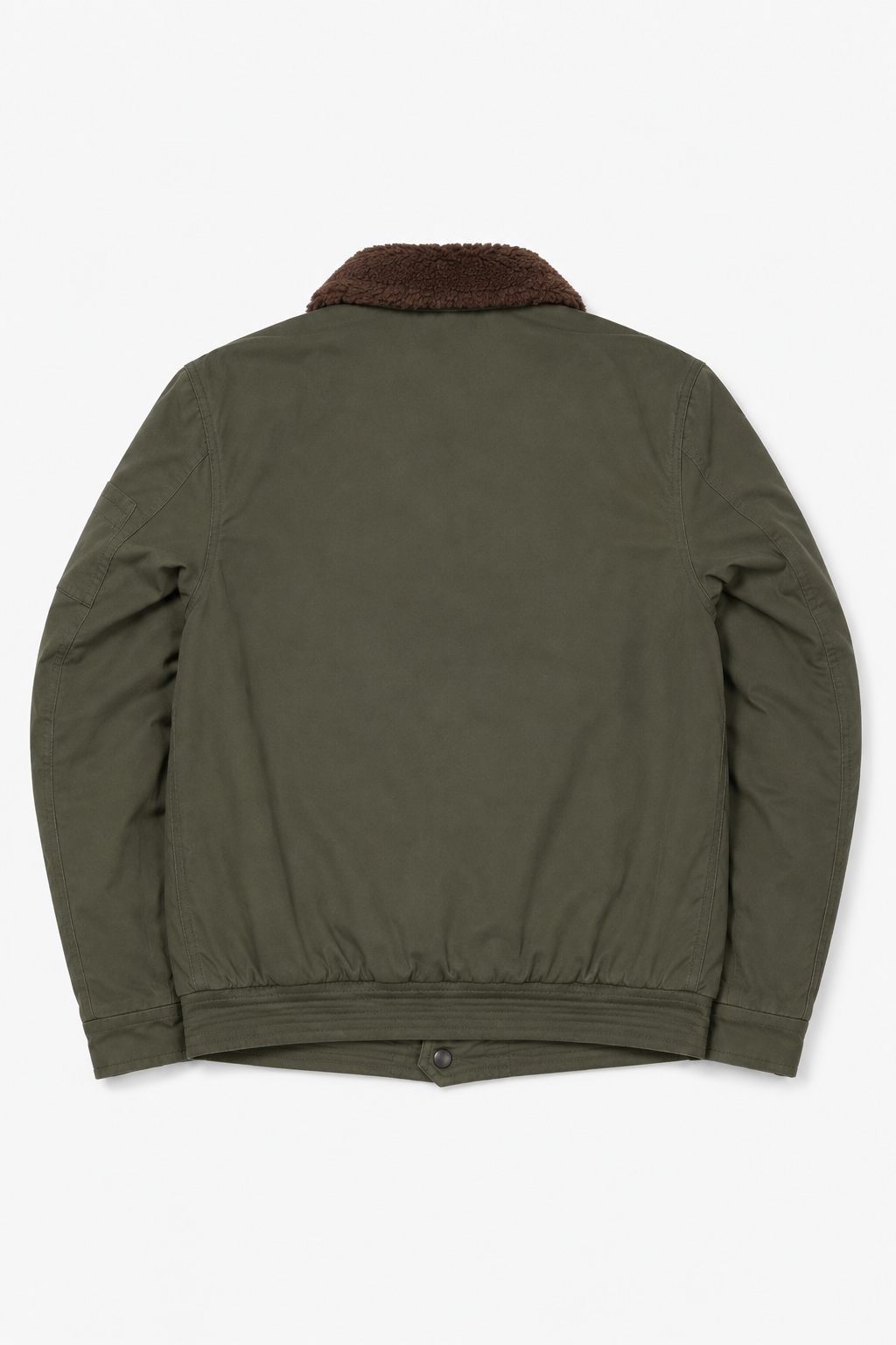 Herren Jungle-Cloth-Jacke mit Sherpa-Kragen – Armeegrün