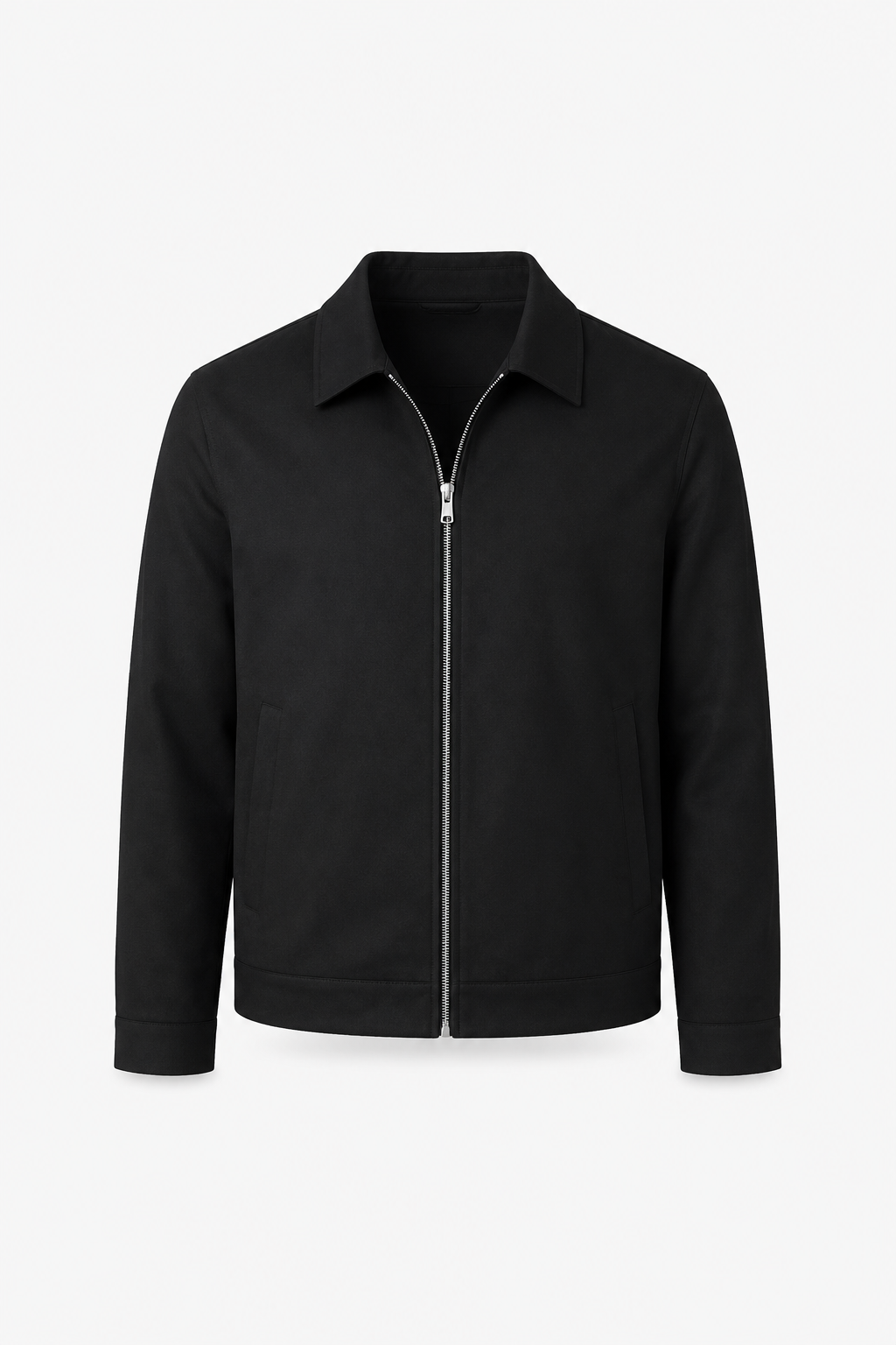 Herren-Übergangsjacke mit klassischem Kragen und lockerer Passform