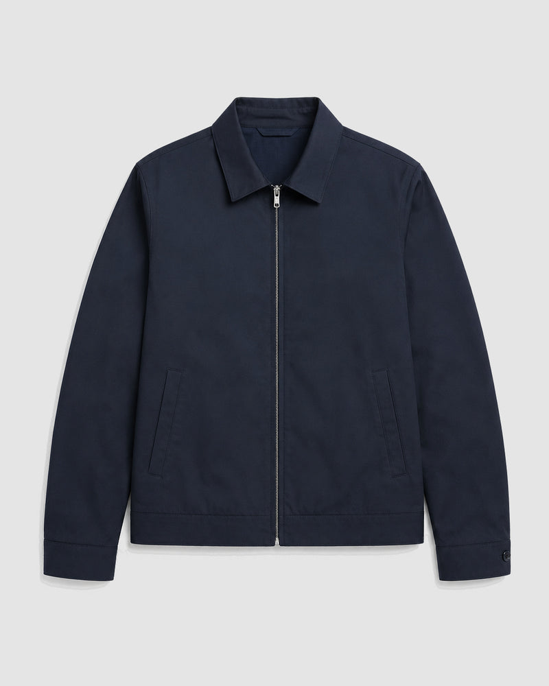 Tussenjas voor heren met kraag – Donkerblauw