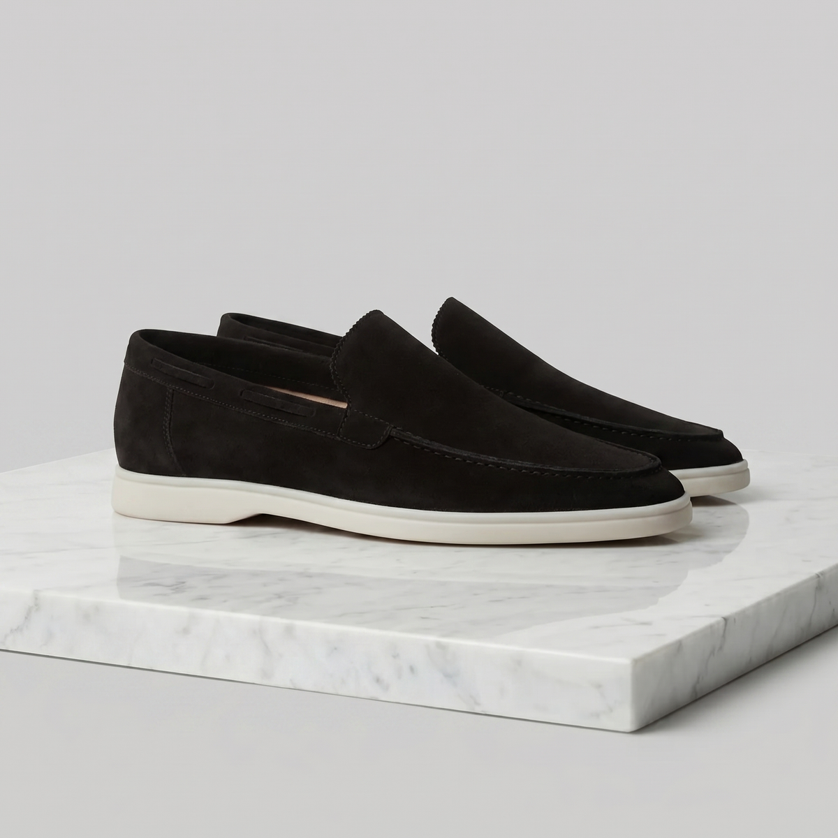 Herren Mokassins Wildleder Slip-On