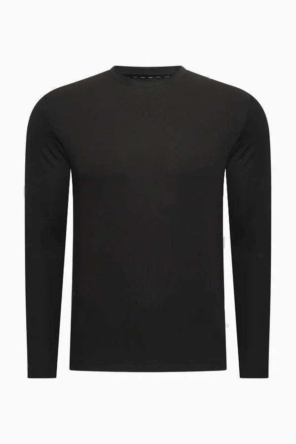 Beyoda Longsleeve Herren Onyx Black — Ärmel-Detail