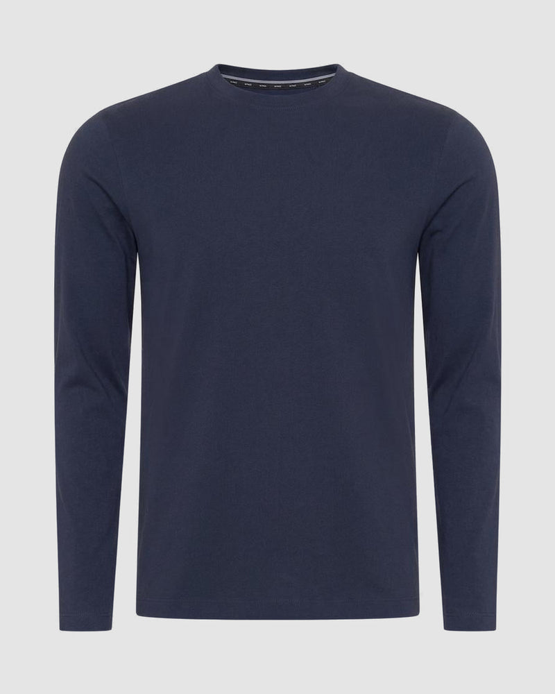 Longsleeve voor heren met ronde hals – Marineblauw