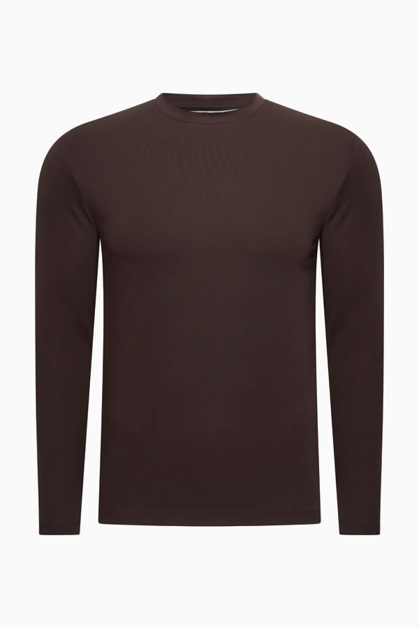 Beyoda Longsleeve Herren Rich Espresso — Ärmel-Detail