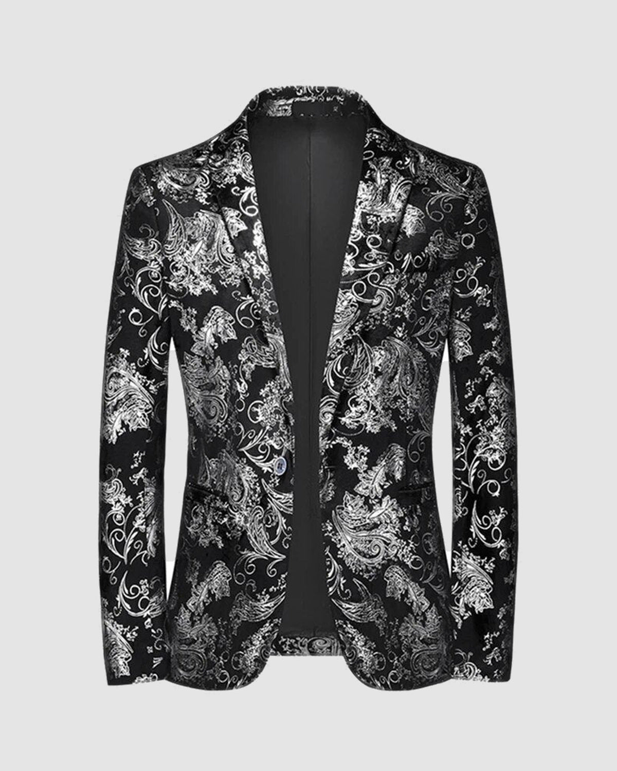Herren Business Blazer mit Barockmuster, Bild 2