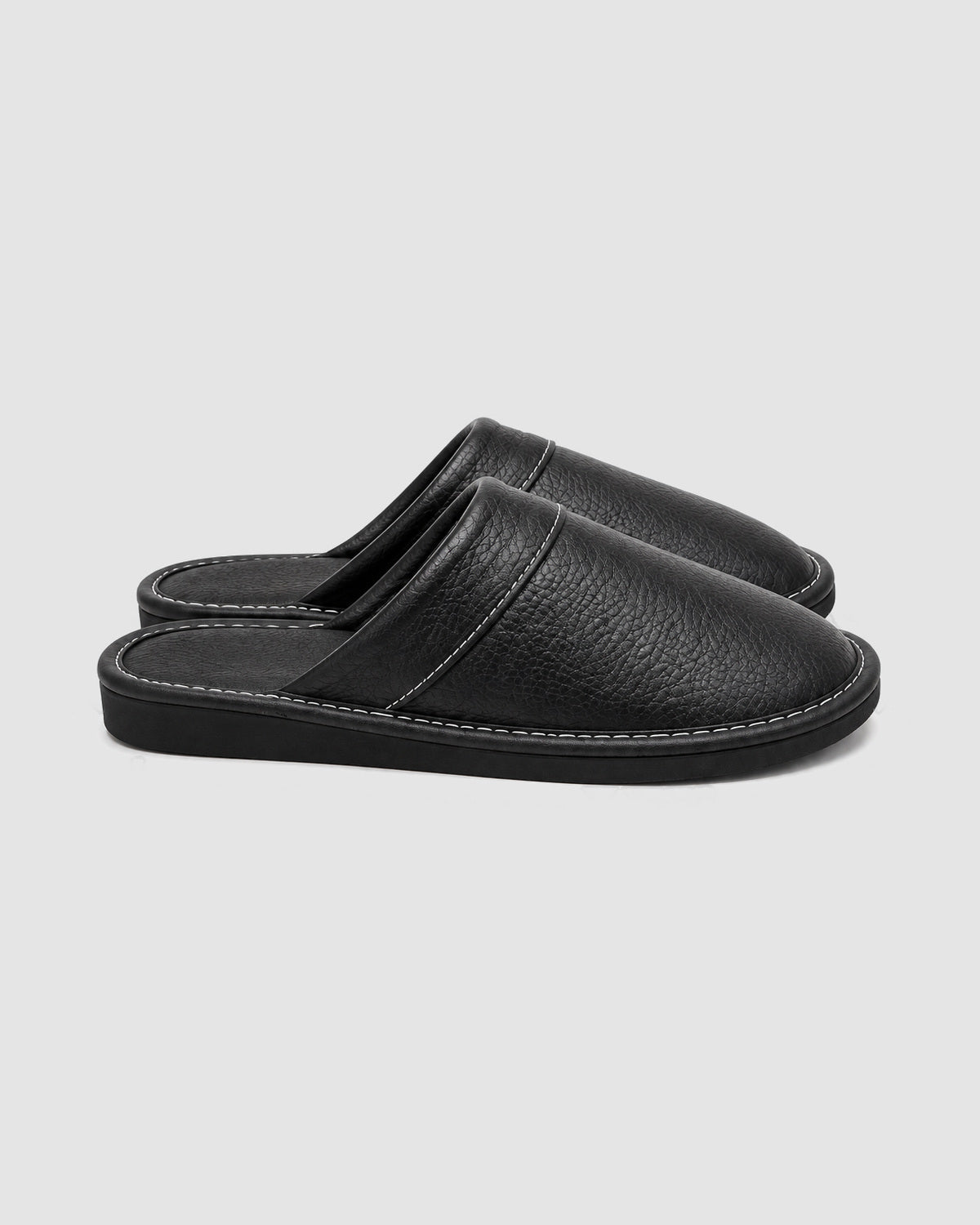 Herren Hausschuhe mit weicher Sohle – Schwarz, Bild 2
