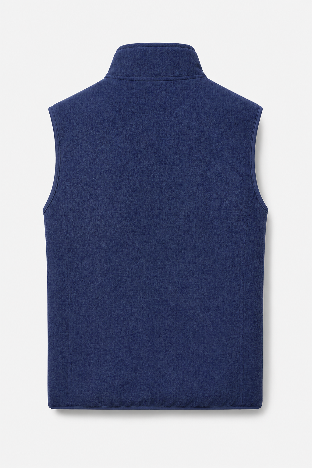 Herren Stehkragen-Weste mit Reißverschluss – Marineblau