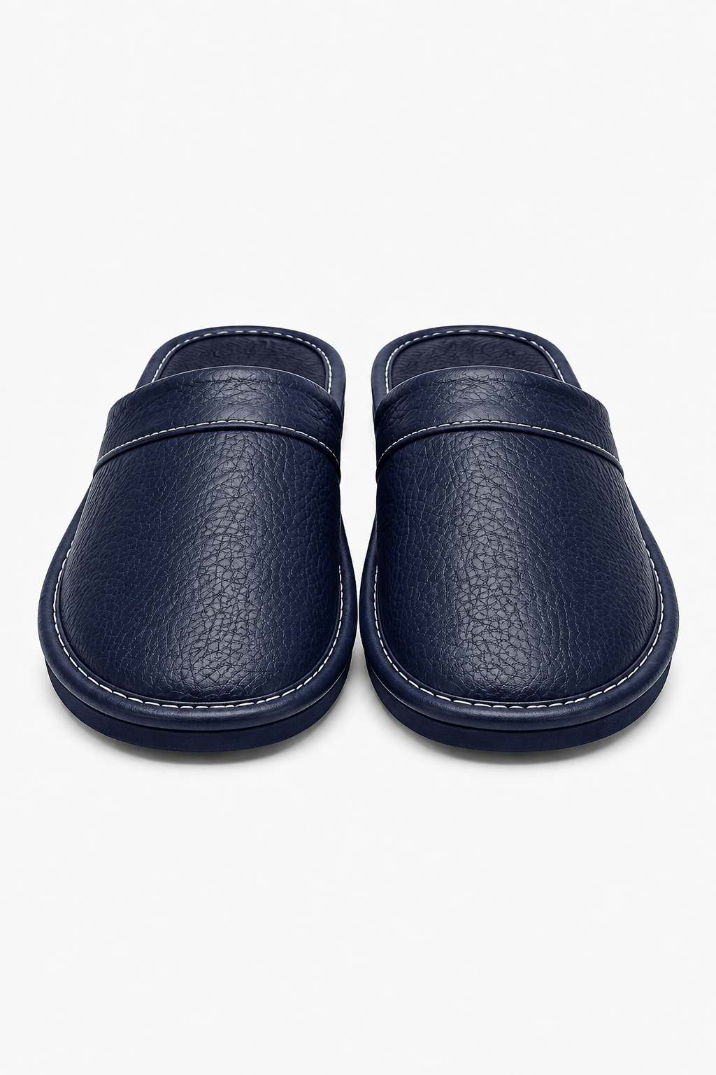 Herren-Hausschuhe in Navyblau mit weicher Sohle