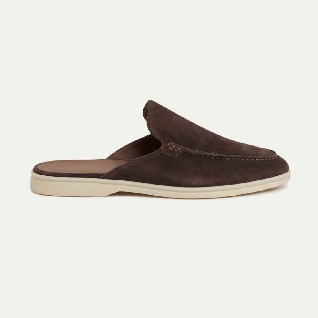 Herren Pantoletten Wildleder