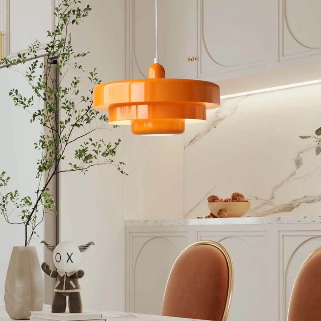 Moderne Architektonische Geschichtete Pendelleuchte Konzentrische Ringe