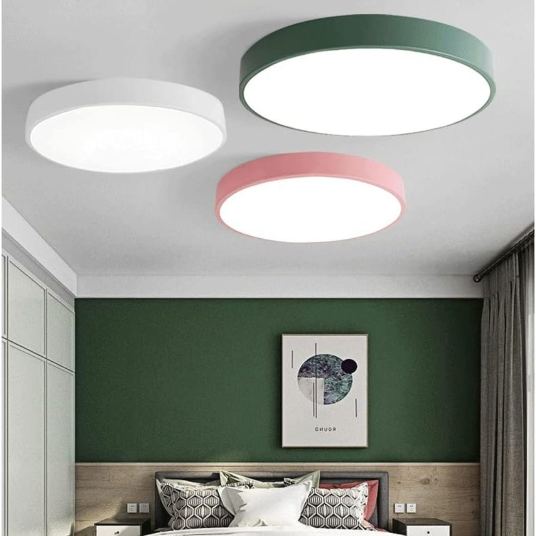 Moderne Runde LED Deckenleuchte Flache Scheibe