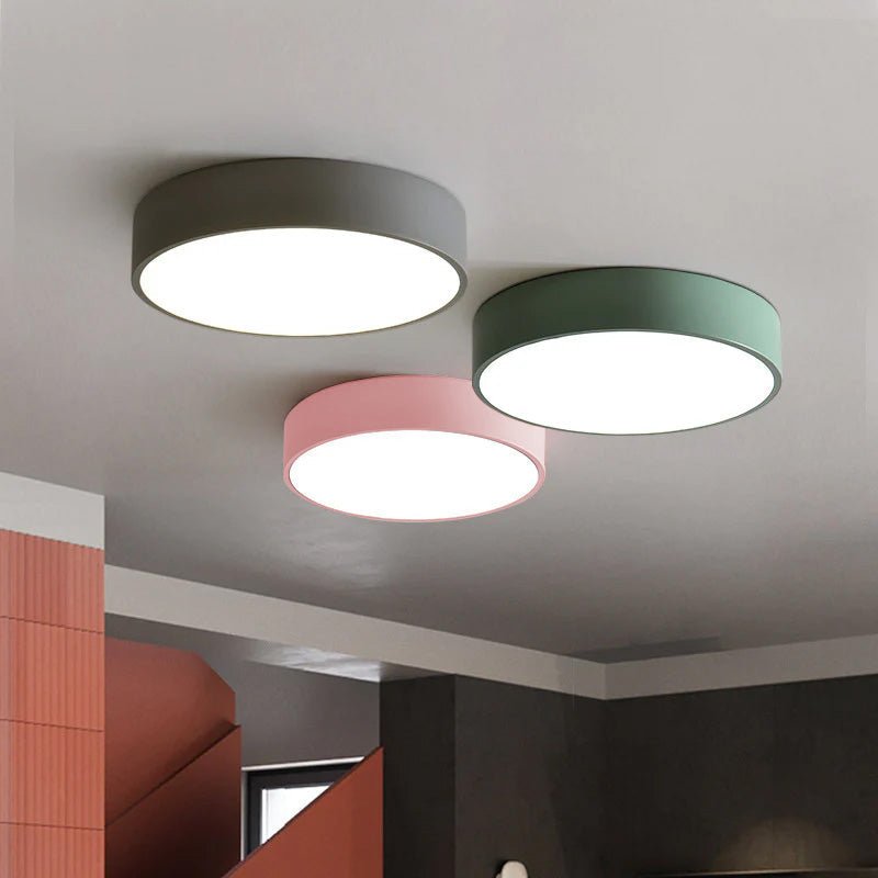 Moderne Runde LED Deckenleuchte Flache Scheibe