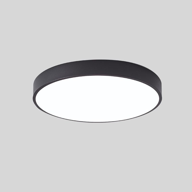 Moderne Runde LED Deckenleuchte Flache Scheibe
