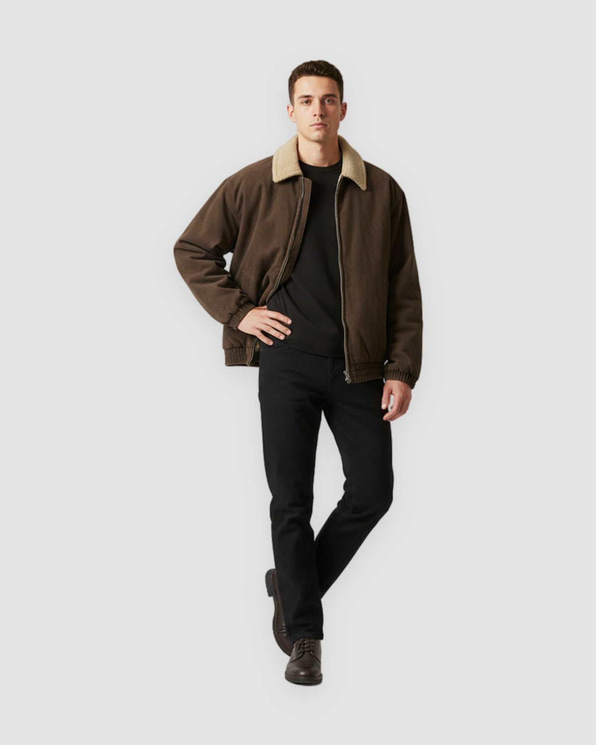 Herren Fleecejacke Polar im Streetwear-Stil, Vintage, Bild 3