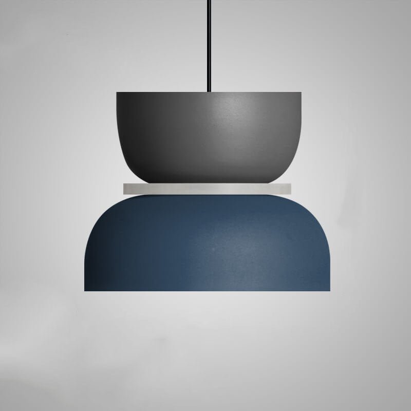 Nordische Metall LED Pendelleuchte Macaron Etagenschirm