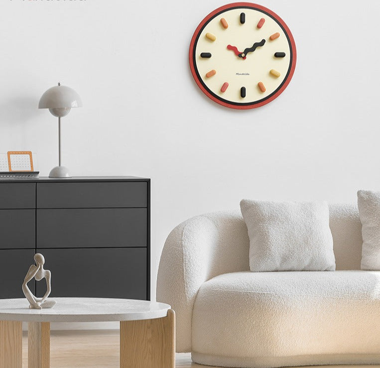 3D Nordische Wanduhr Lautloses Uhrwerk für Wohnzimmer & Schlafzimmer