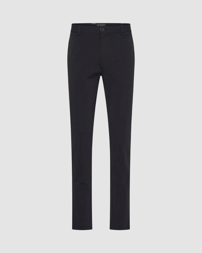 Heren pantalon met moderne pasvorm – zwart
