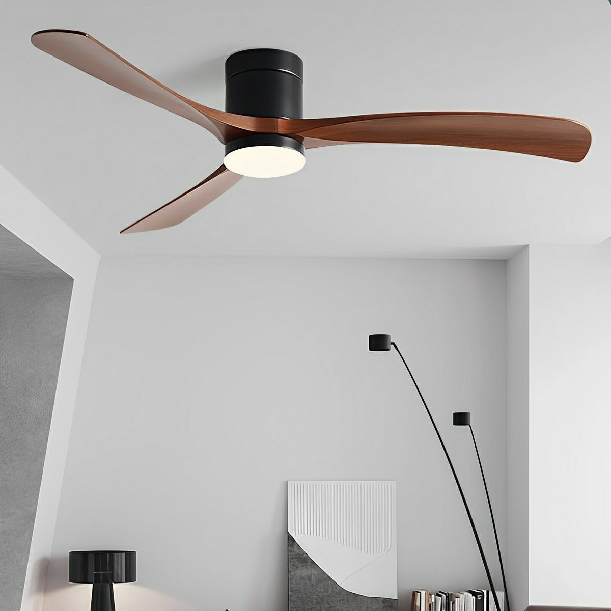 Minimalist Ceiling Fan Light for Living Room