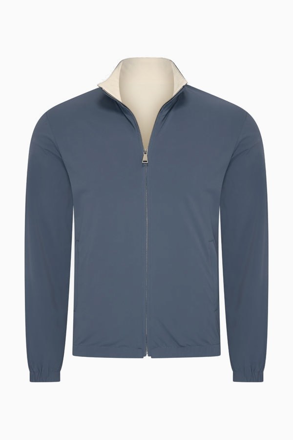Beyoda Wendejacke Herren Steel Blue & Soft Sand — Hauptansicht