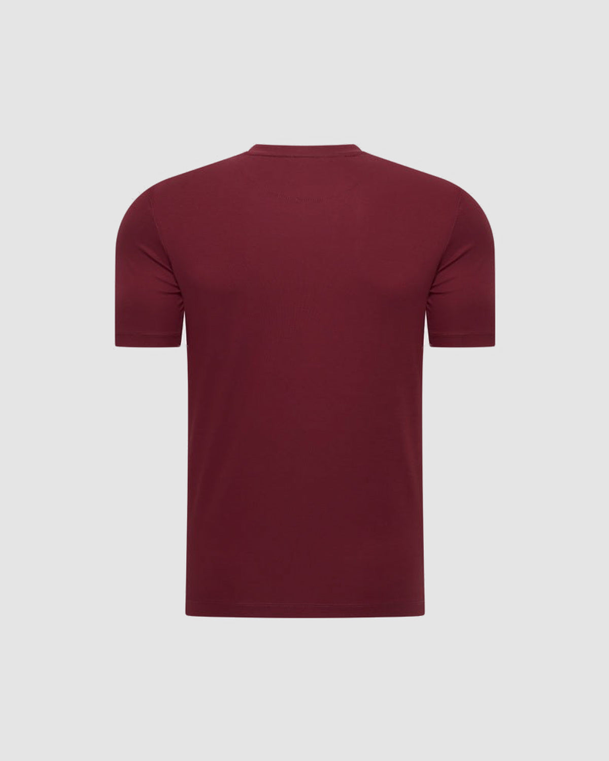 Herren T-Shirt mit Rundhals, Kurzarm – Kirschrot, Bild 2