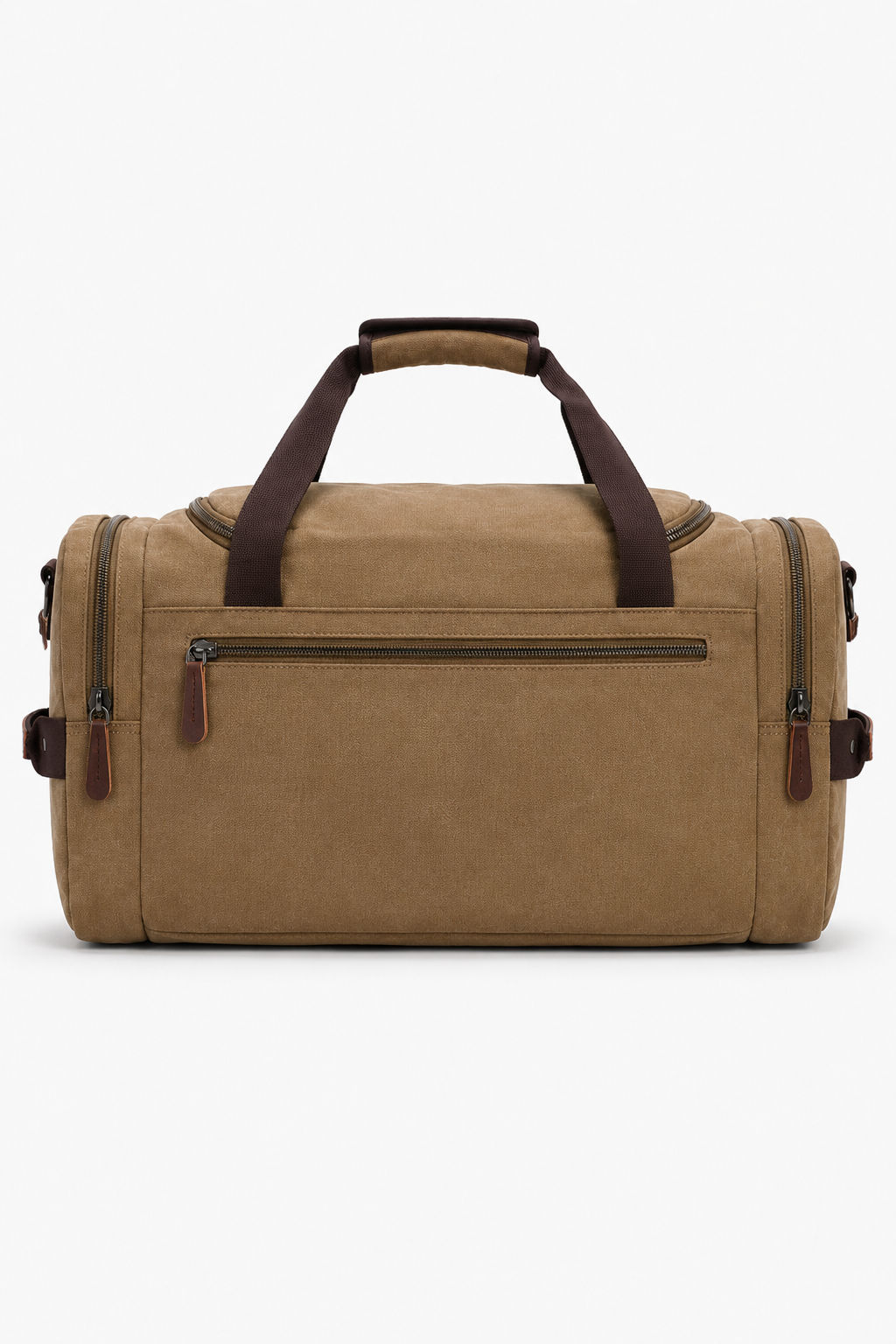 Herren Canvas-Reisetasche mit Schultergurt – Khaki