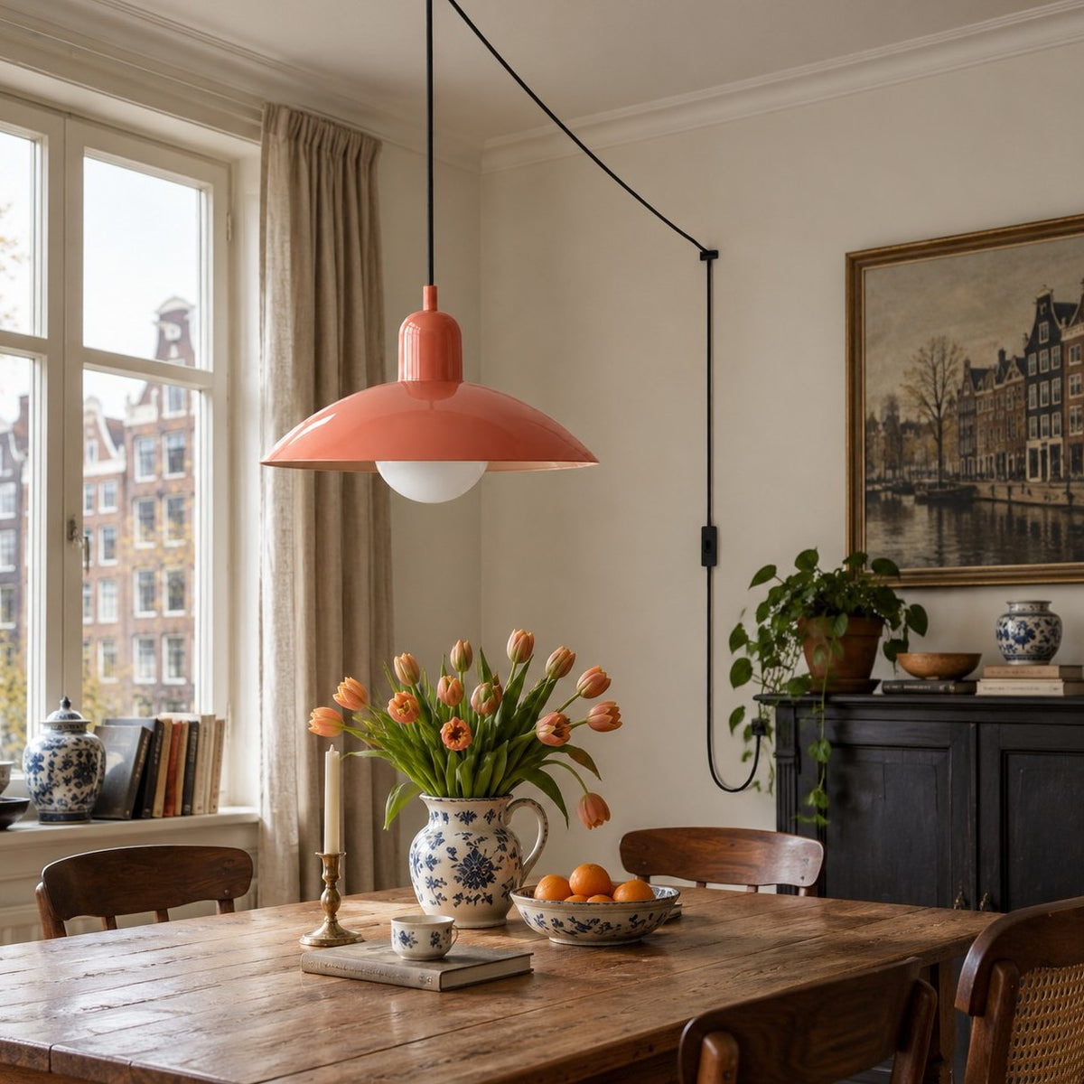 Steckdosen-Pendelleuchte im Mid-Century-Bauhaus-Stil – Ansicht 5