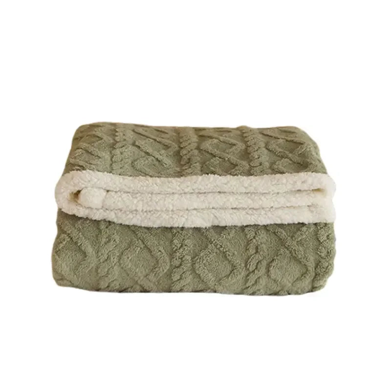 Dicke Lammwoll-Winterdecke – Ultra-Warme Kuscheldecke