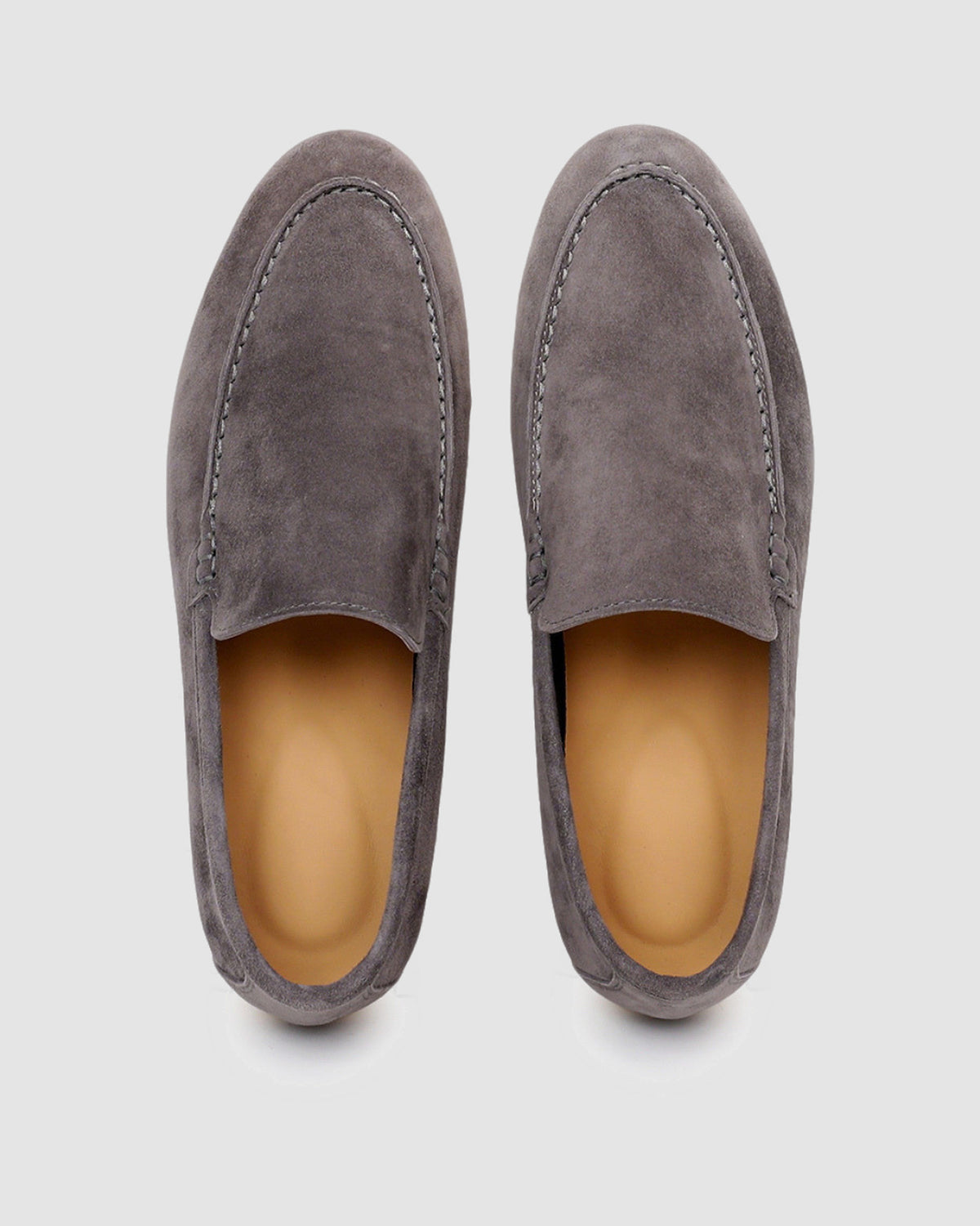 Herren Wildleder-Loafer, Slip-On – Nebelgrau, Bild 3