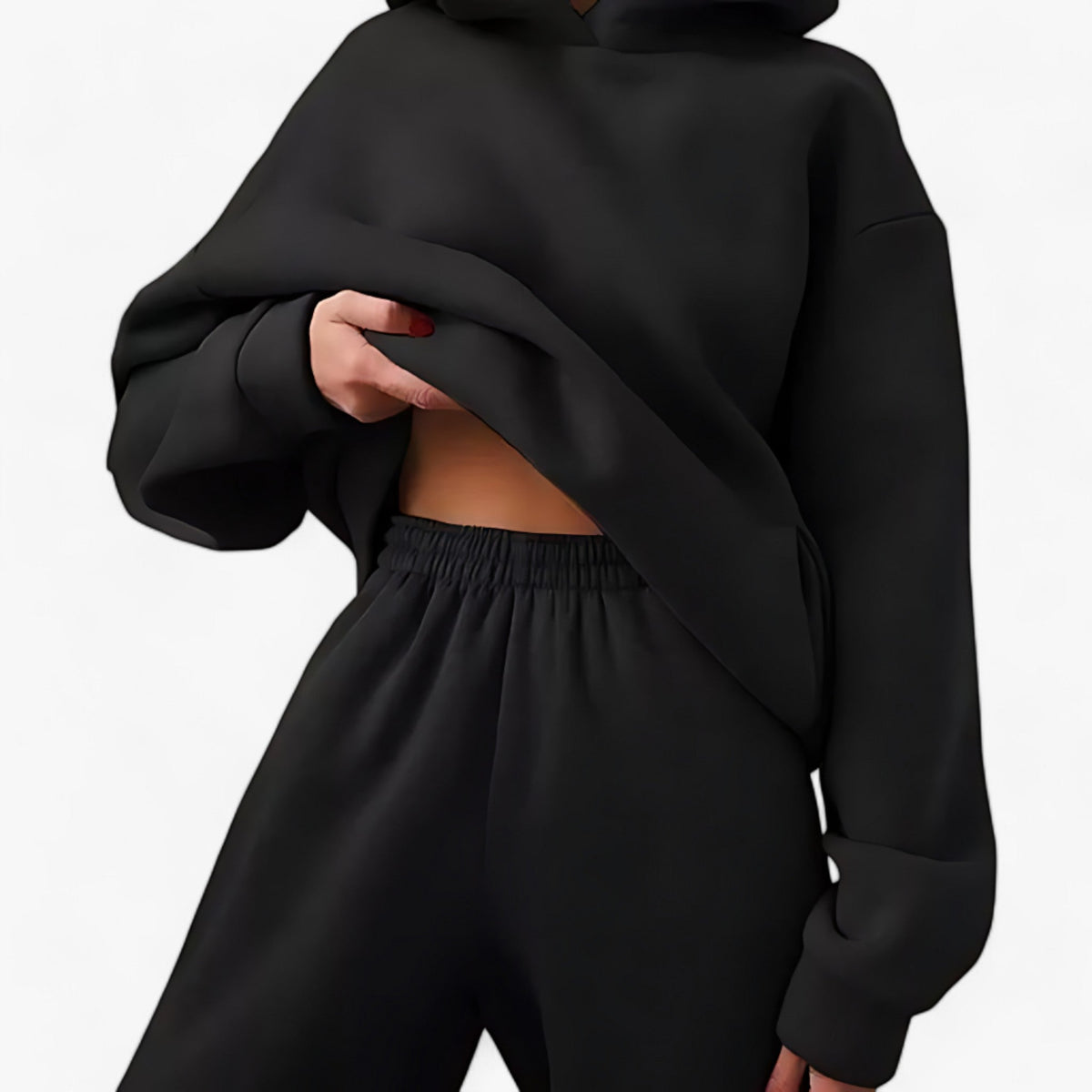 Winter-Sweatshirt-Set Kapuze