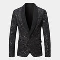 Herren Glitzer-Sakko mit Satin-Schalkragen