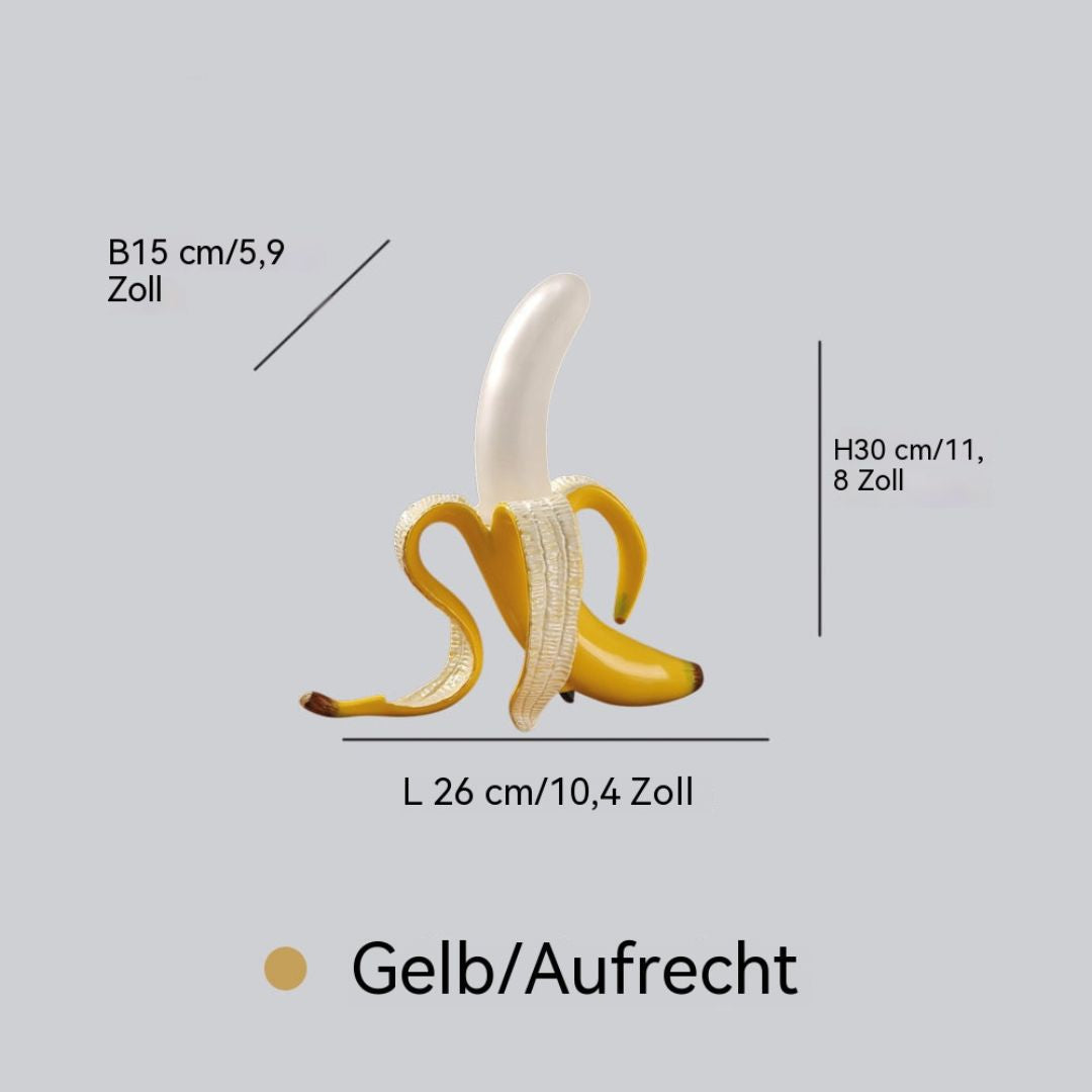 Art-Deco Bananen-Tischlampe – Dekoratives Akzentlicht