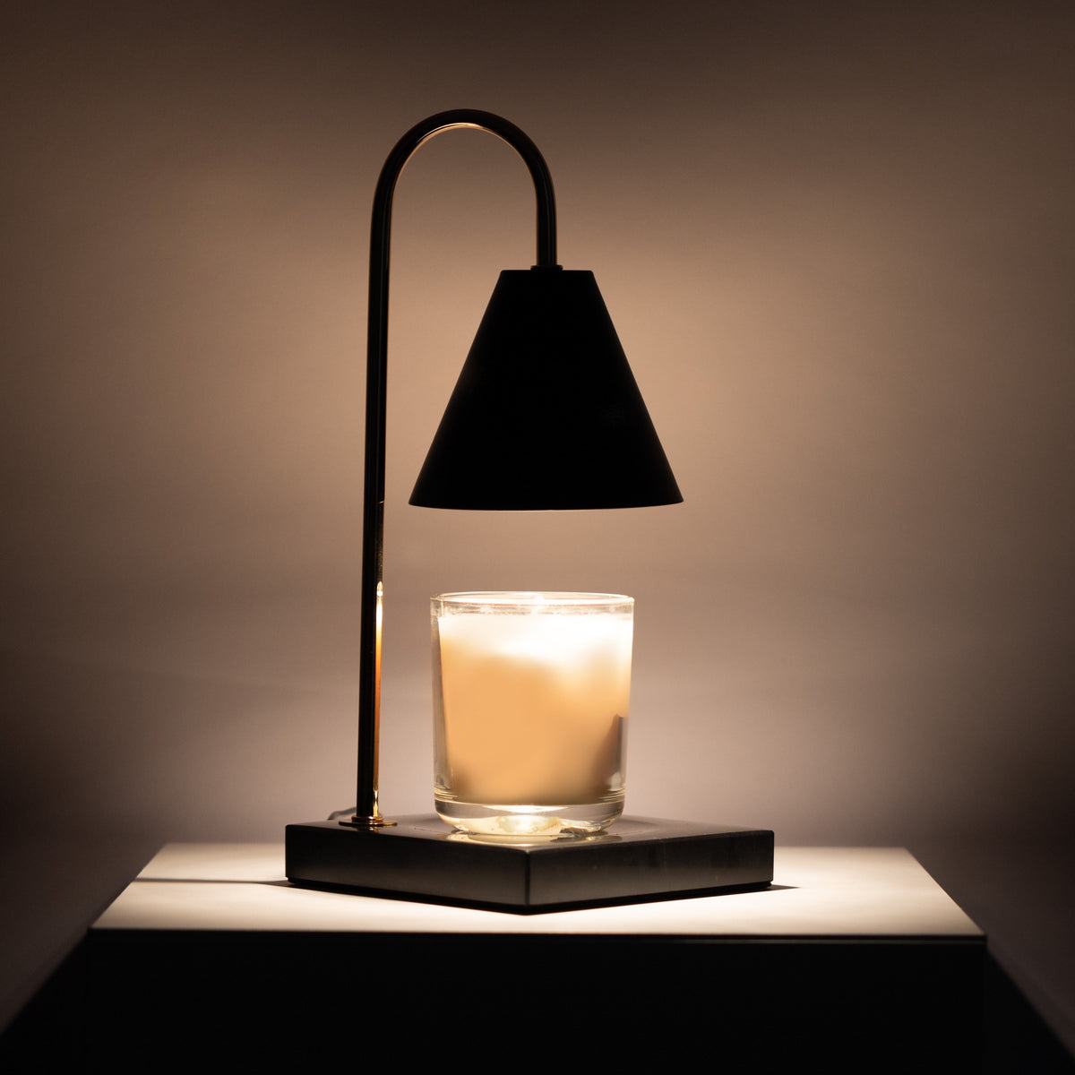 Marmor-Duftlampe – Flammenlose Wachsschmelzlampe mit Timer