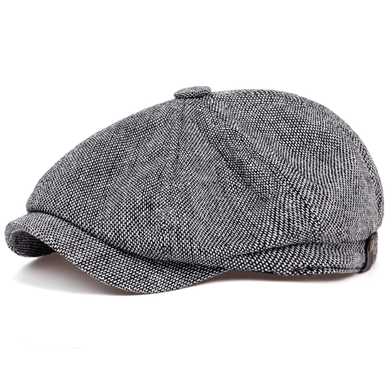Herren Baskenmütze Retro Achtteilig