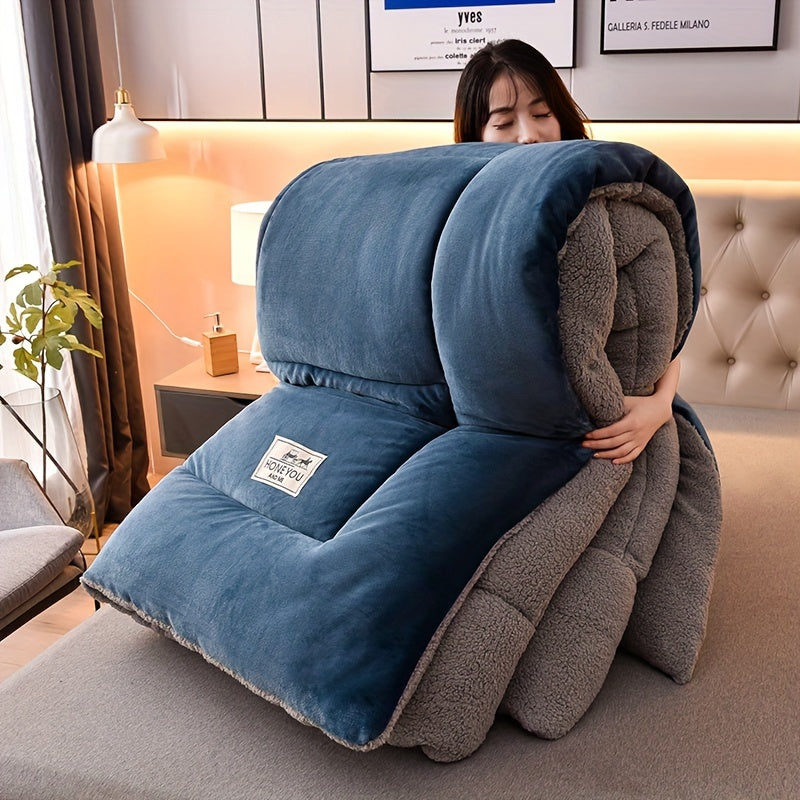 Doppelseitige Sherpa-Fleece-Decke – Dicke & Weiche Kuscheldecke