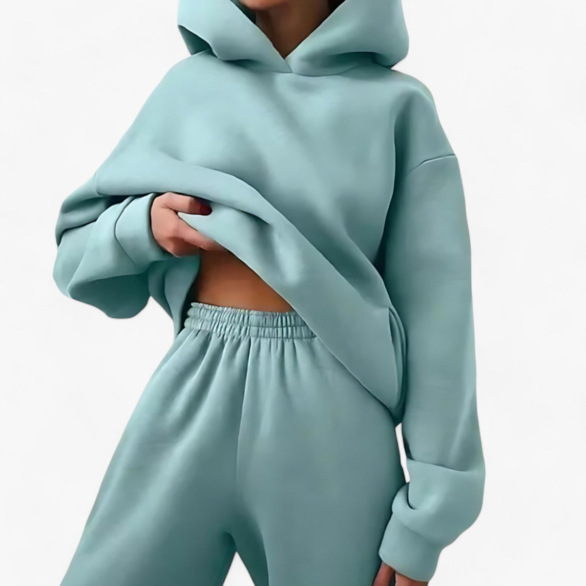 Winter-Sweatshirt-Set Kapuze