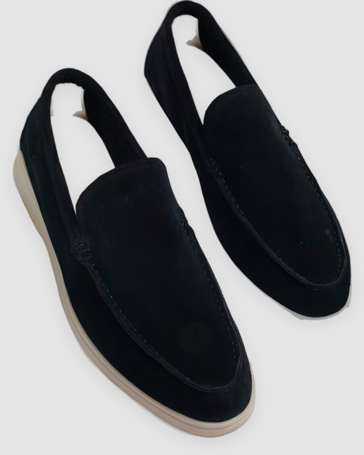 Herren Loafer aus Echtleder im Vintage-Stil in Schwarz