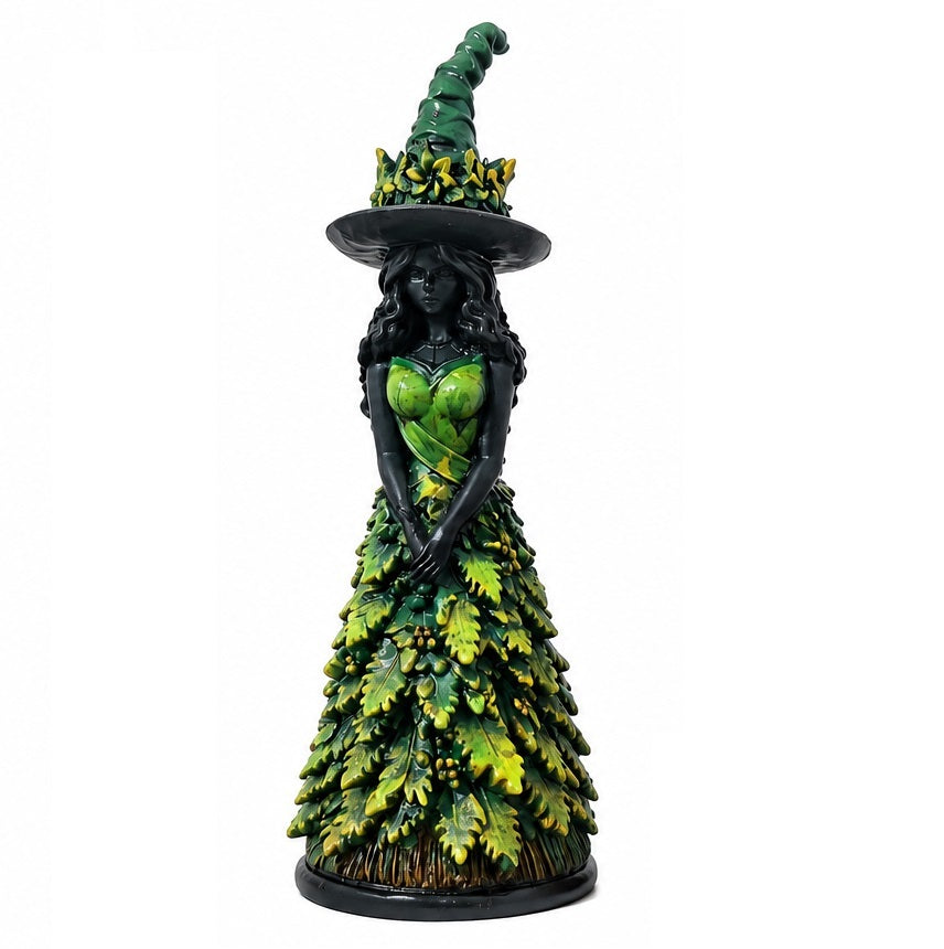Gothic Hexenfigur mit Herbstdetails - Harz 25cm