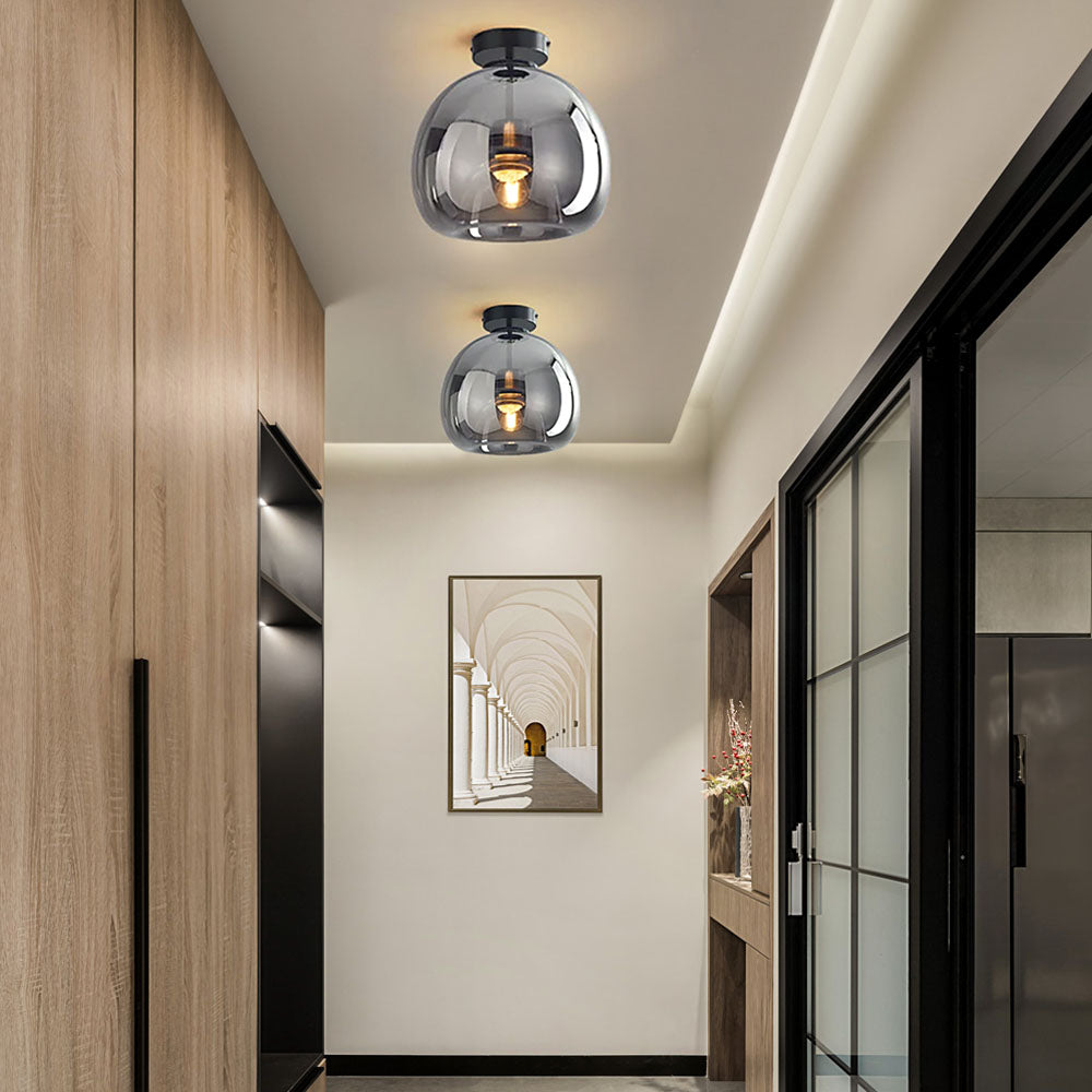 Deckenleuchte Kupfer Glas Modern