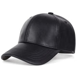 Herren Baseball Cap aus PU-Leder - Eleganter Stil, Vielseitig