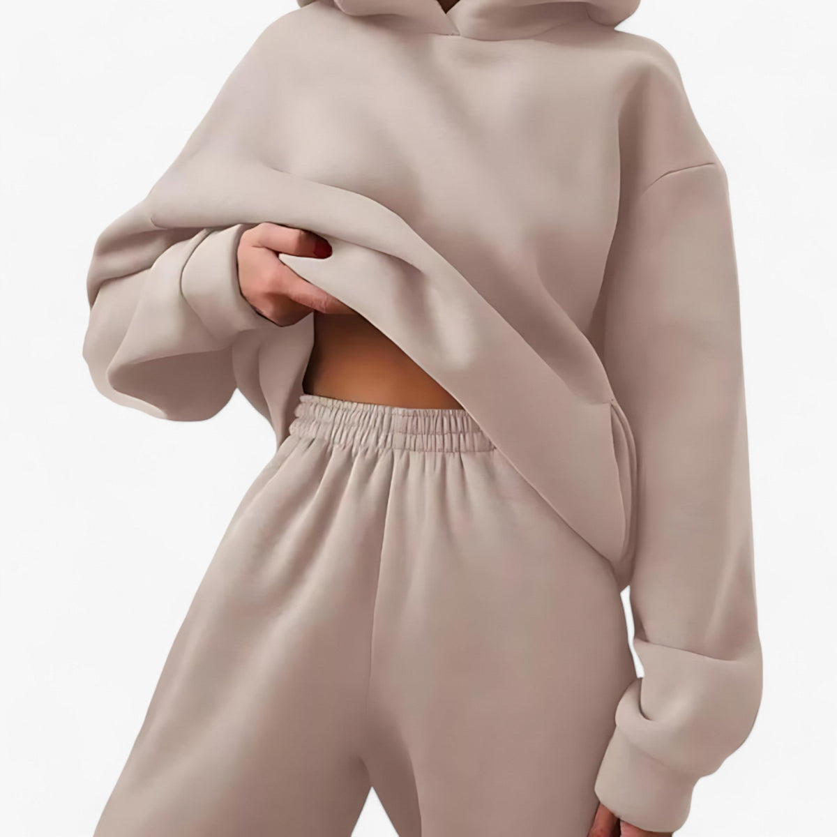 Winter-Sweatshirt-Set Kapuze