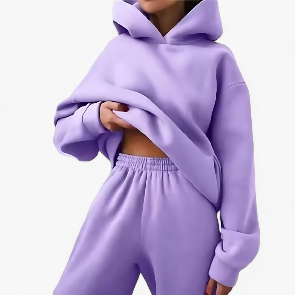 Winter-Sweatshirt-Set Kapuze