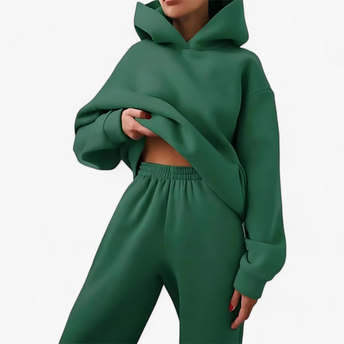 Winter-Sweatshirt-Set Kapuze